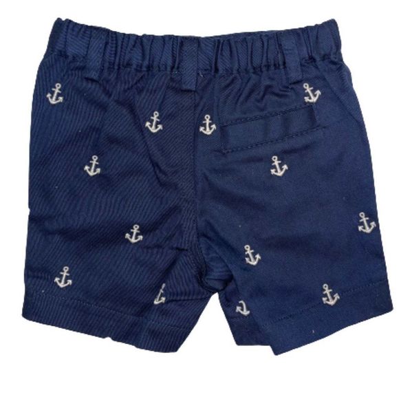 🆕Edgehill Collection Baby Navy Blue Achor Shorts size 3M - Picture 2 of 3